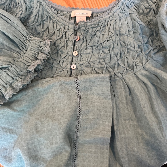 NWOT Sundance Lodi Top L Green - Picture 4 of 4